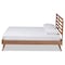 Baxton Studio Shiro Mid-Century Modern Ash Walnut Finished Wood Full Size Platform Bed 182-11105-9407-Zoro - alternate 2